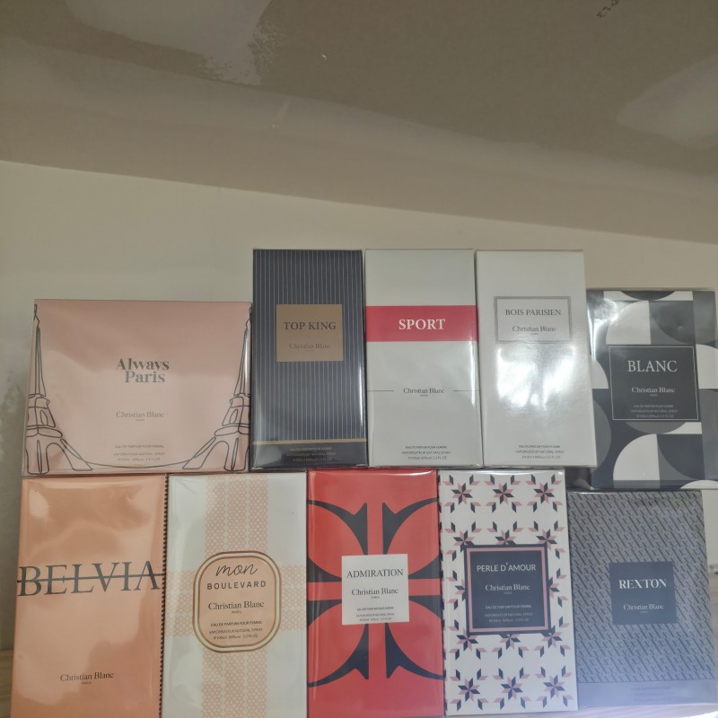 Lot de 10 - eau de parfum Christian blanc LIVRAISON GRATUITE 